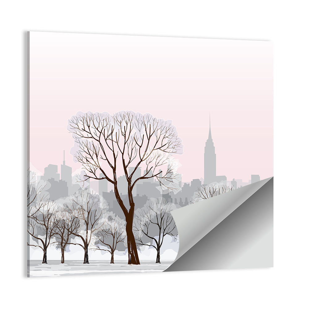 Winter Cityscape Wall Art