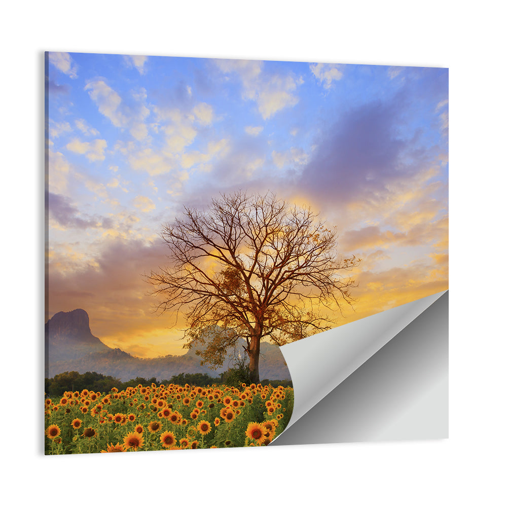 Sun Flowers Field Wall Art