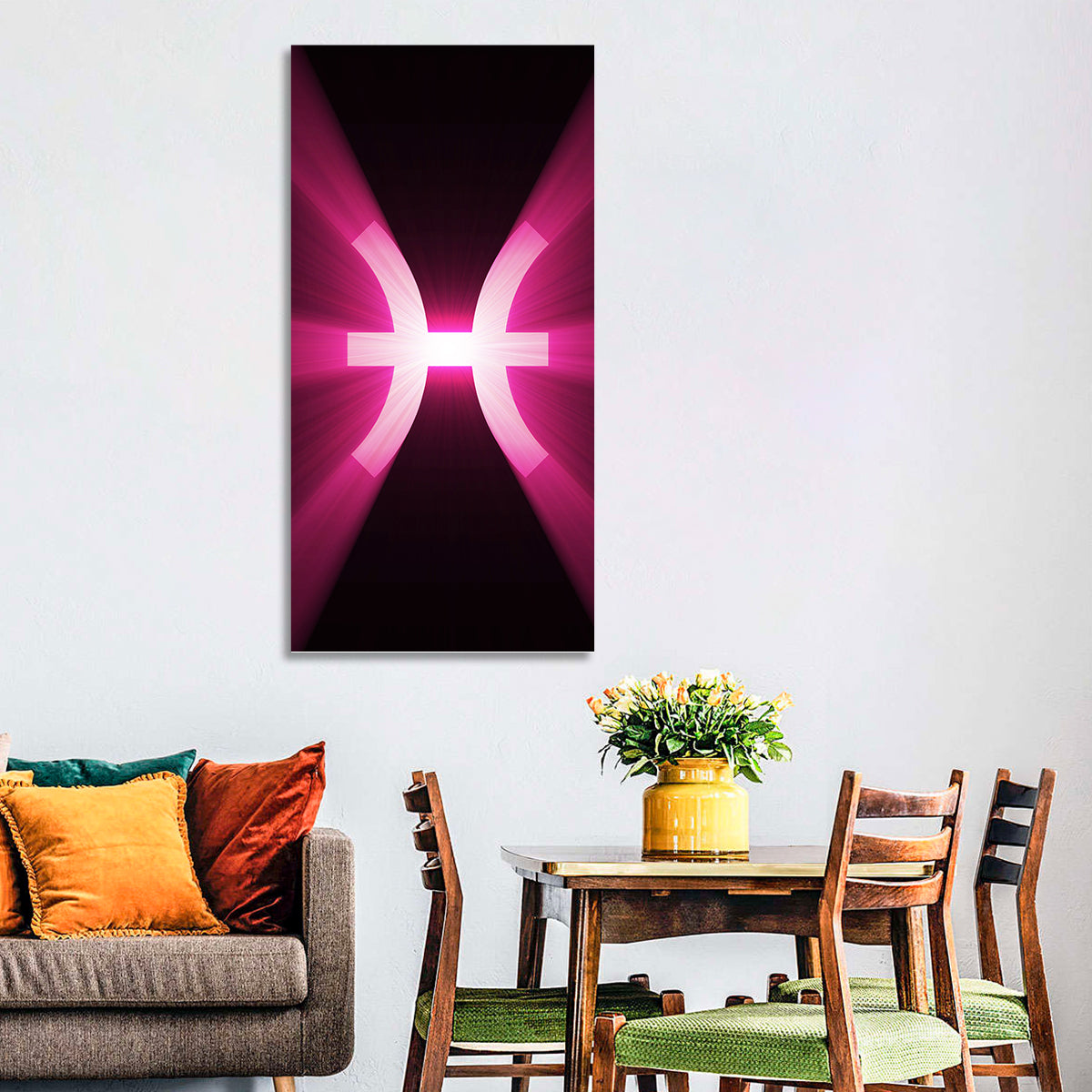 Pisces Symbol Wall Art