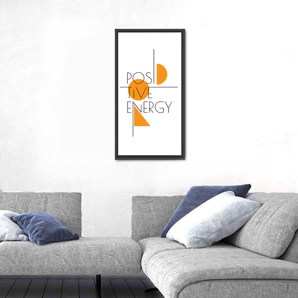 Positive Energy Minimalist Wall Art