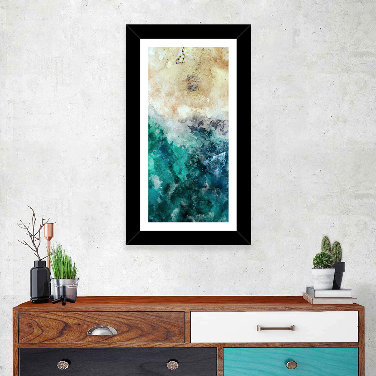 Ocean Beach Abstract Wall Art