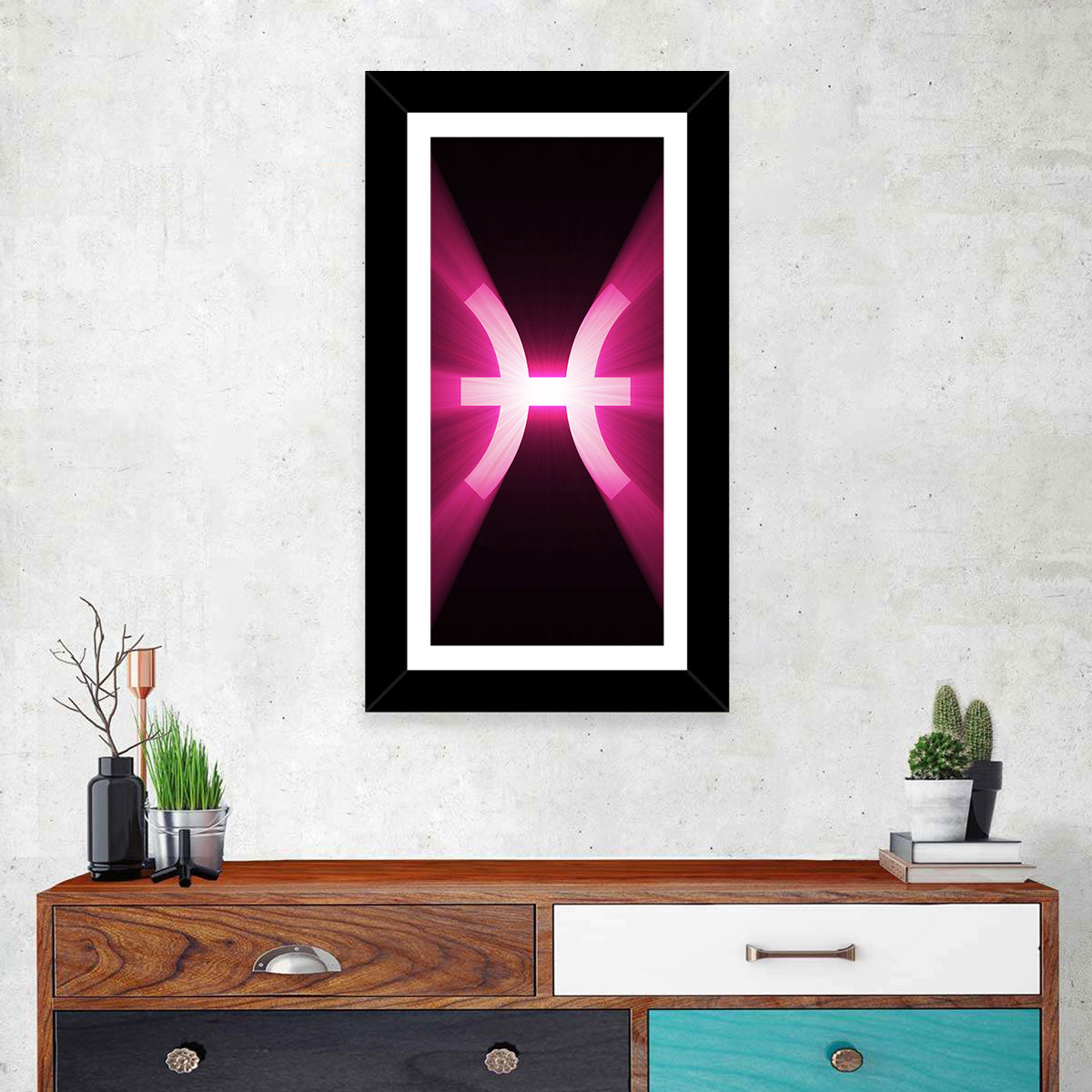 Pisces Symbol Wall Art