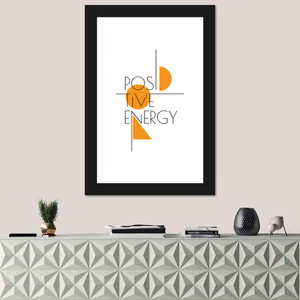 Positive Energy Minimalist Wall Art