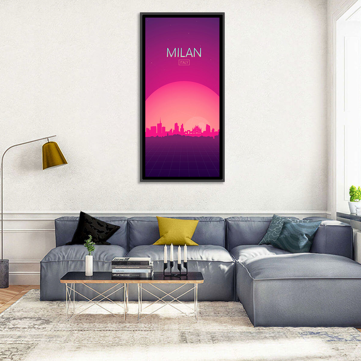 Milan Italy Skyline Wall Art