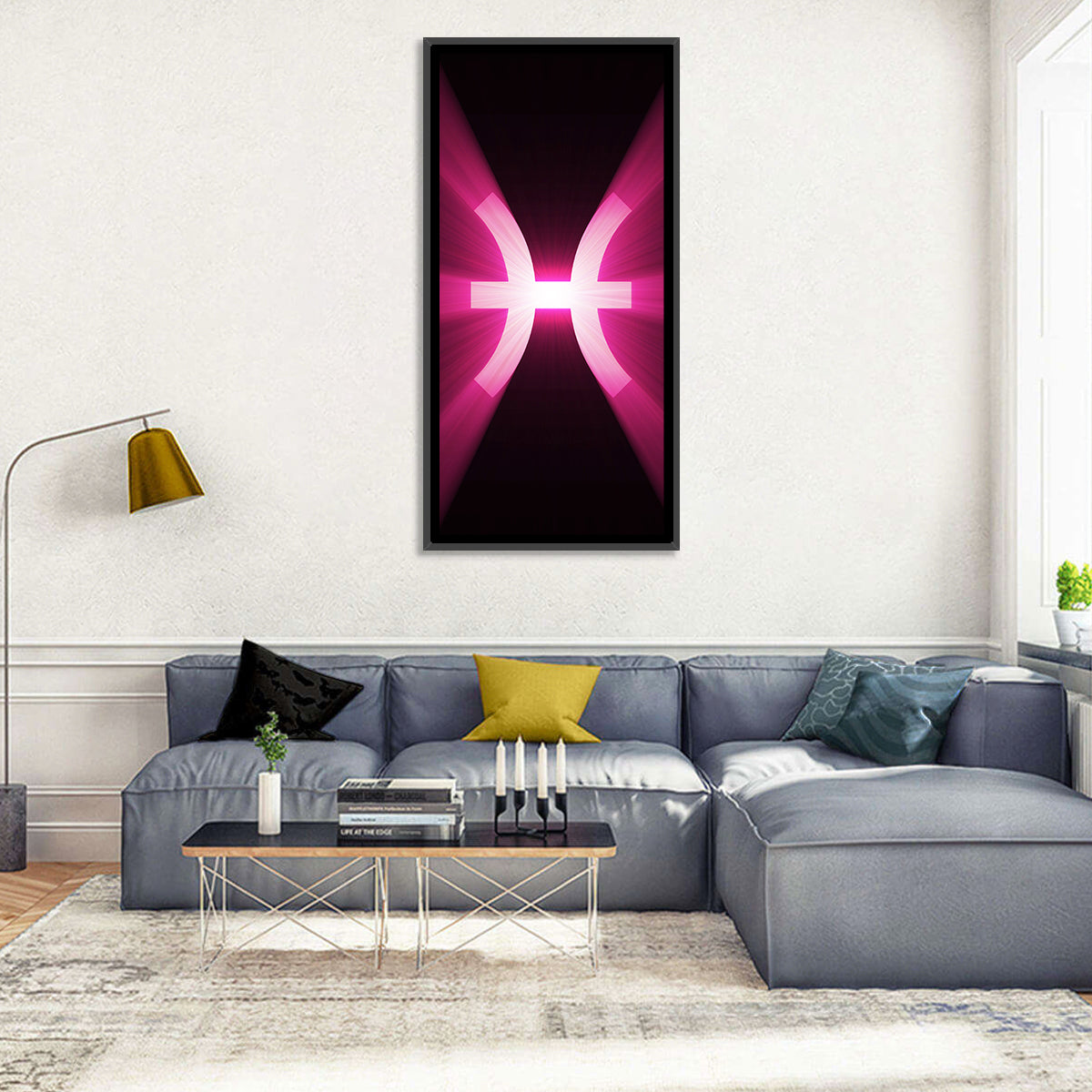 Pisces Symbol Wall Art