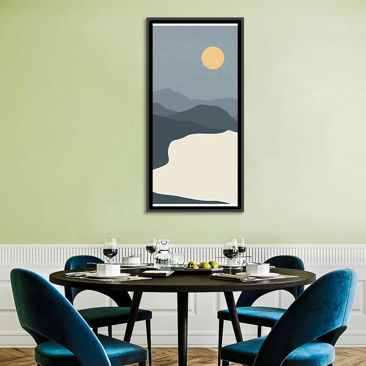 Sandy Mountains Minimalist Wall Art