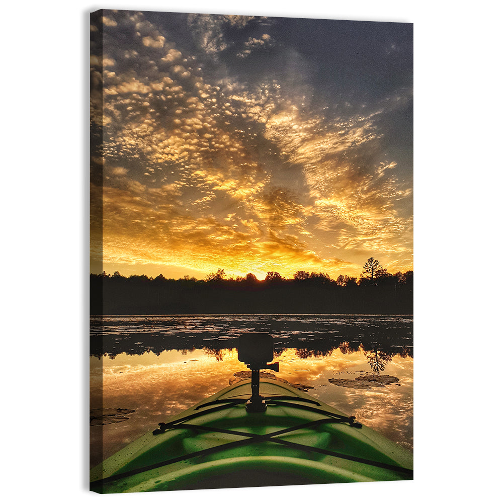 Beaver Dam Sunset, Canada Wall Art, canvas print, portrait