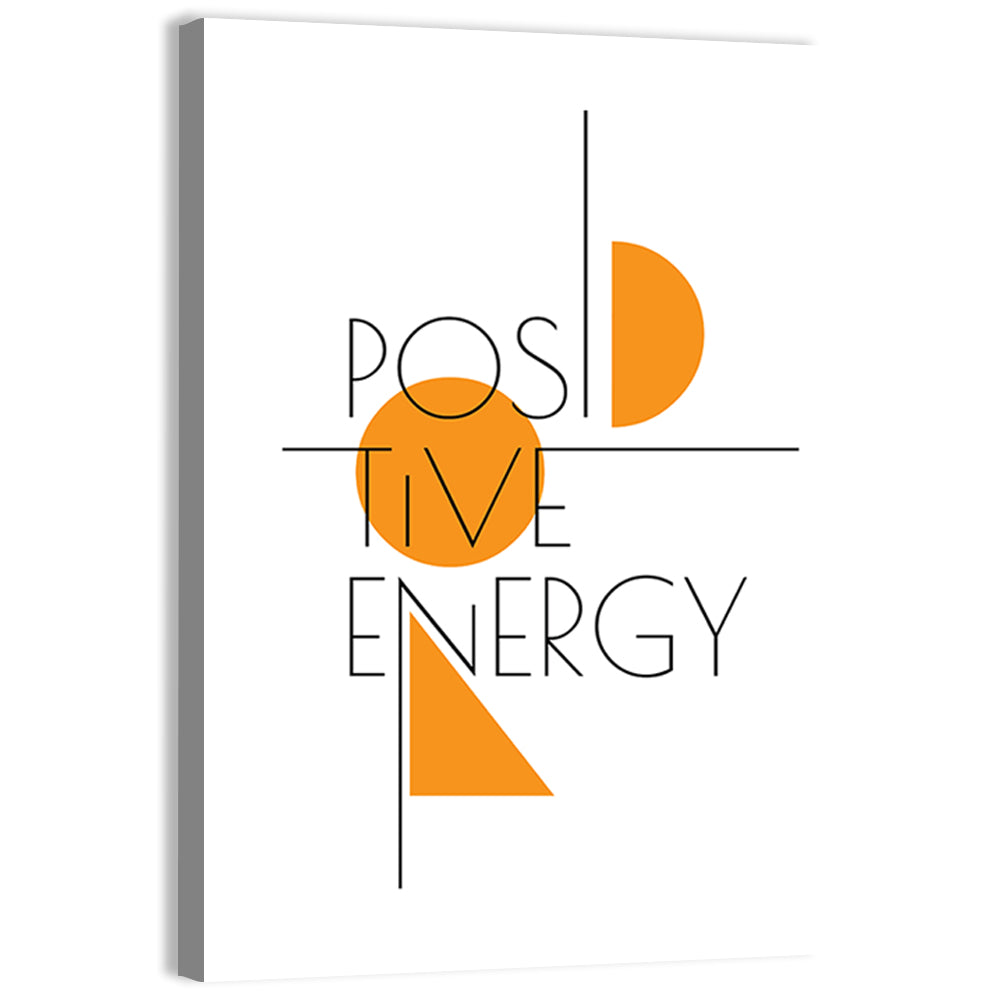 Positive Energy Minimalist Wall Art