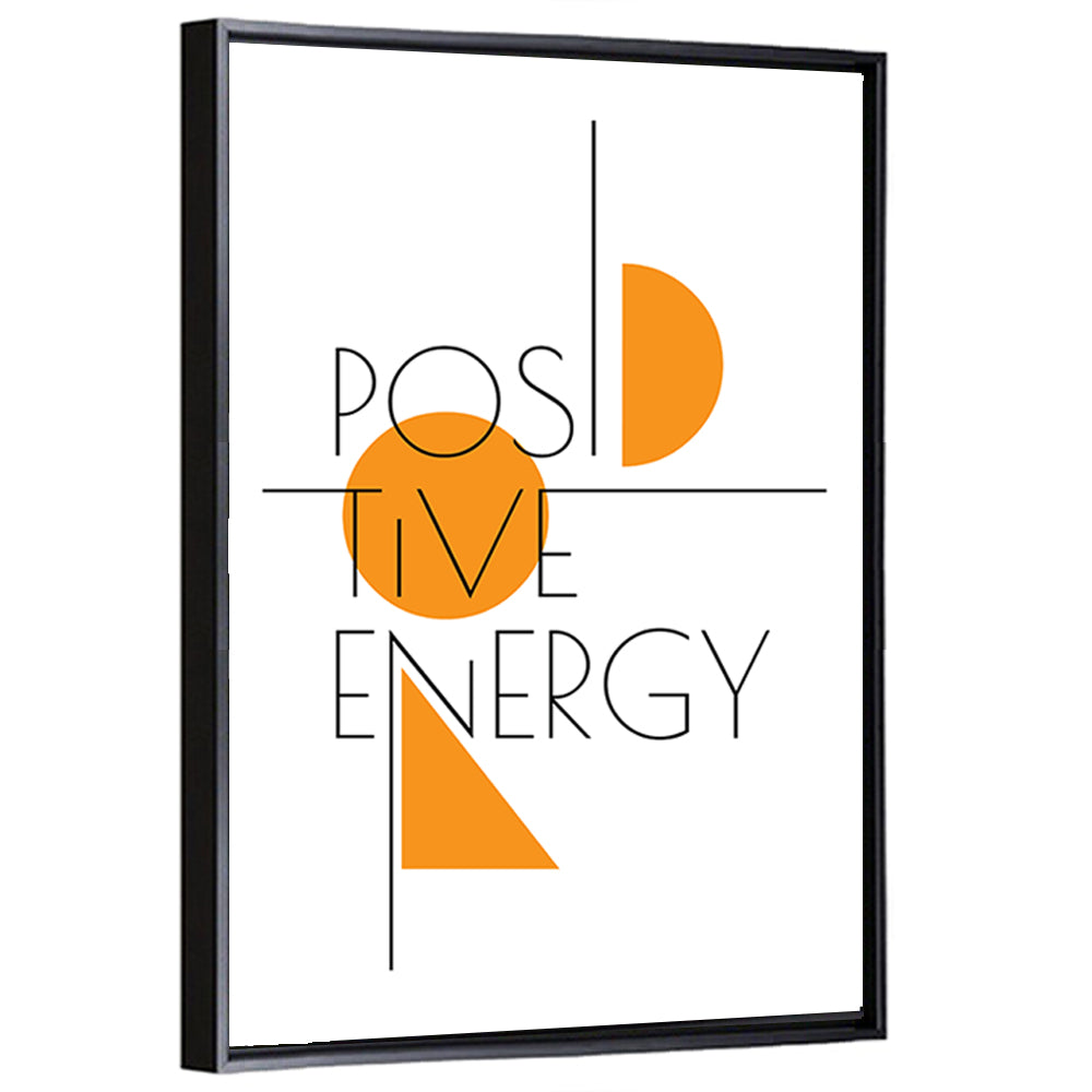 Positive Energy Minimalist Wall Art