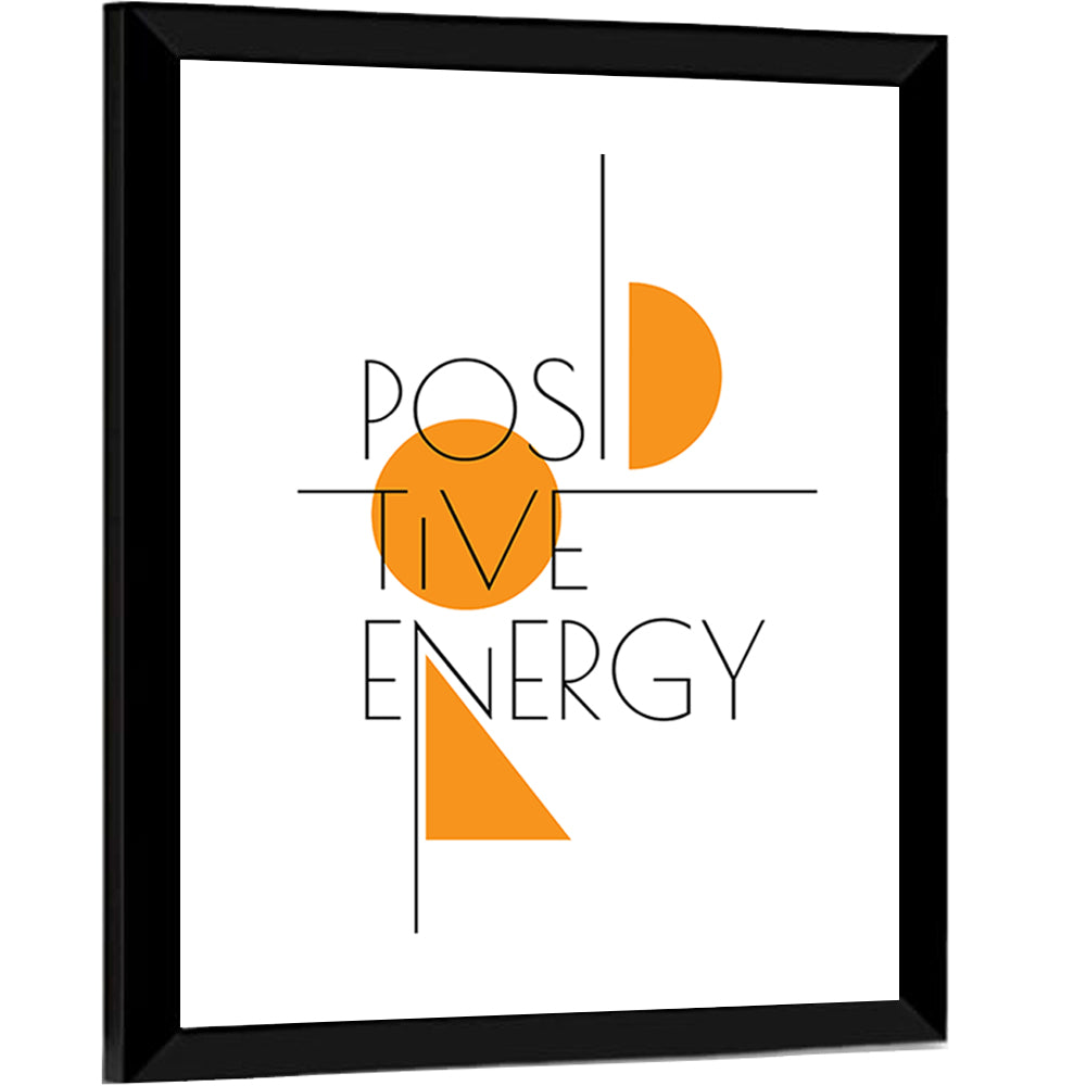 Positive Energy Minimalist Wall Art