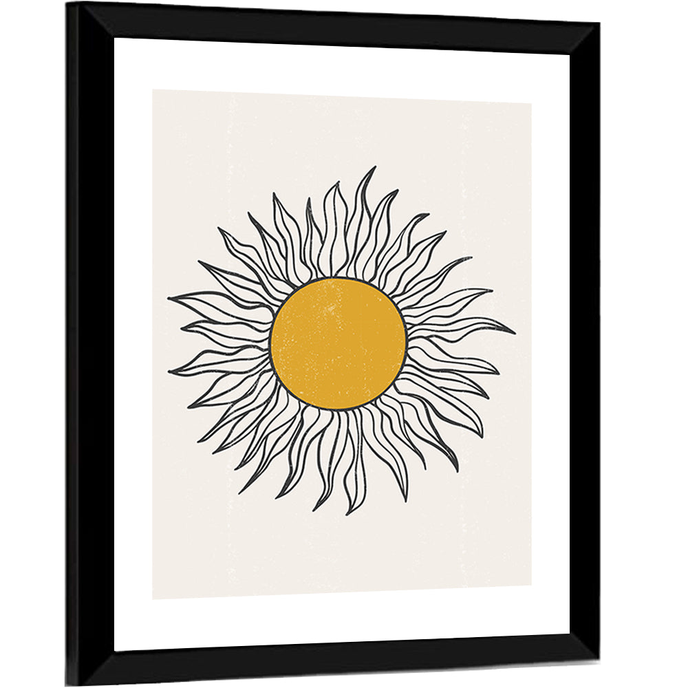 Sun Boho Minimalist I Wall Art