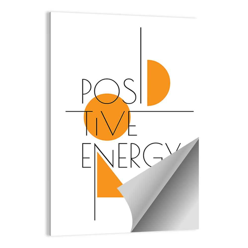 Positive Energy Minimalist Wall Art
