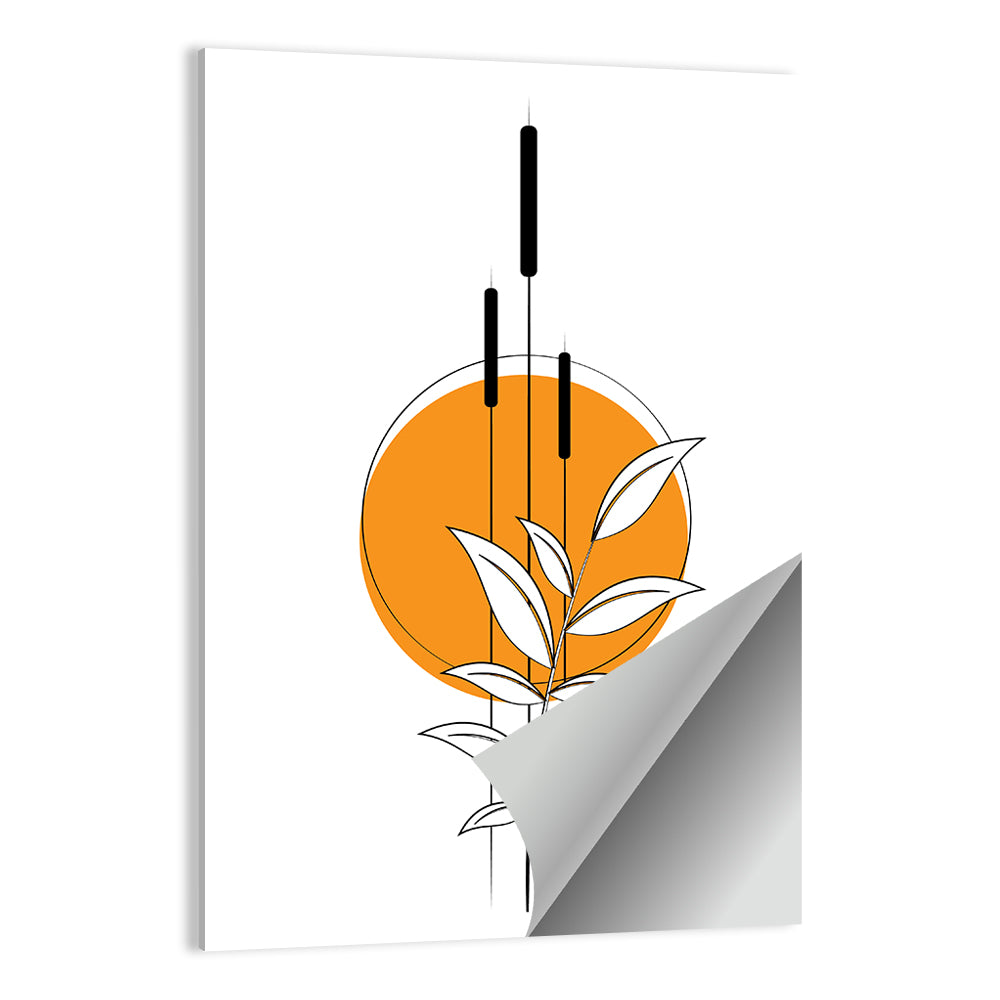 Flowers & Sun Minimalist Wall Art