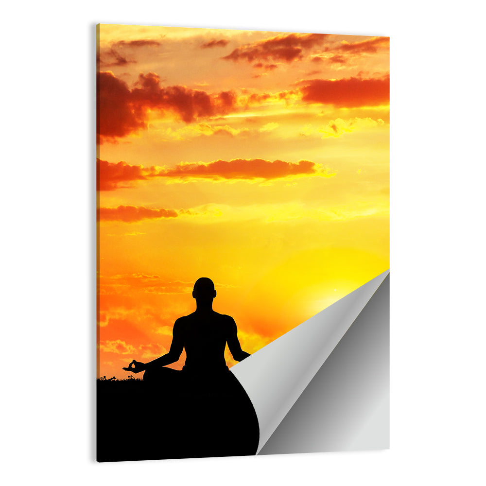 Evening Yoga Meditation Wall Art