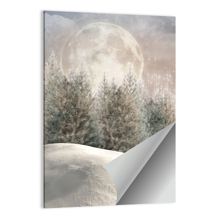 Enchanted Winter Forest Wall Art as a poster print