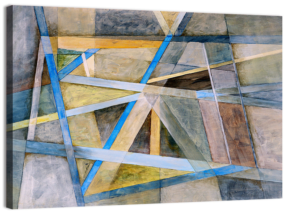 Overlapping Geometric Abstract Wall Art