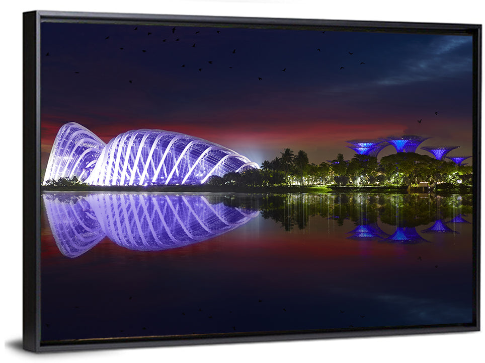 Gardens by the Bay Night Wall Art