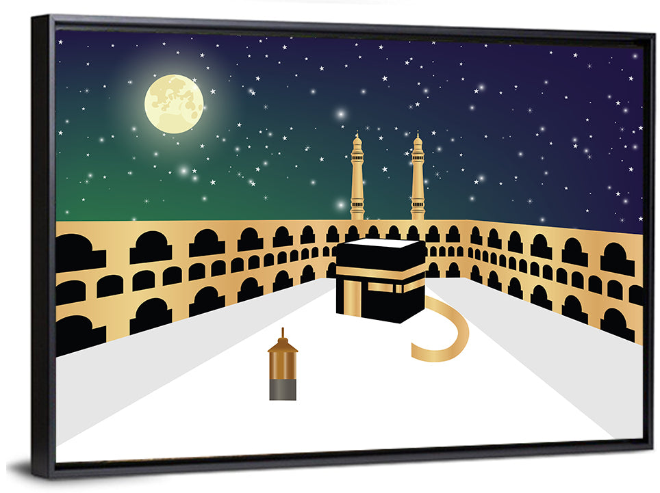 Khana e Kaba Illustration Wall Art
