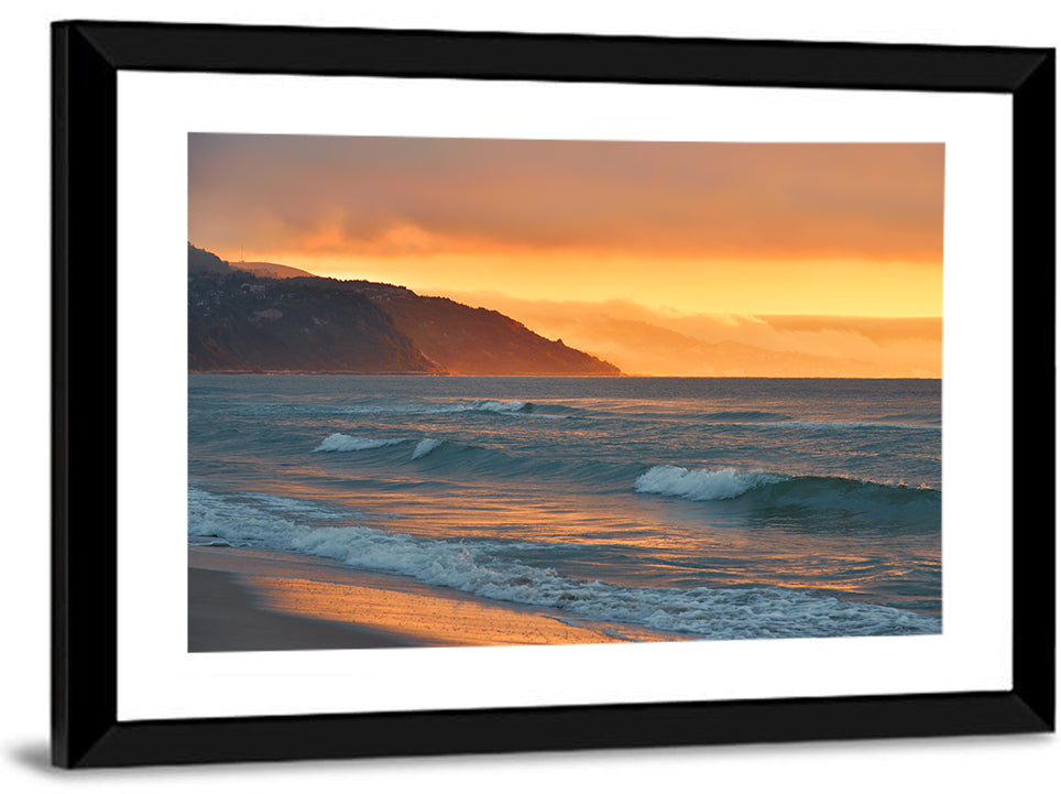 Sea Beach Sunset Wall Art
