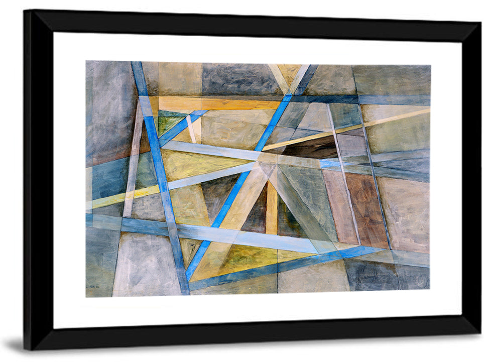 Overlapping Geometric Abstract Wall Art