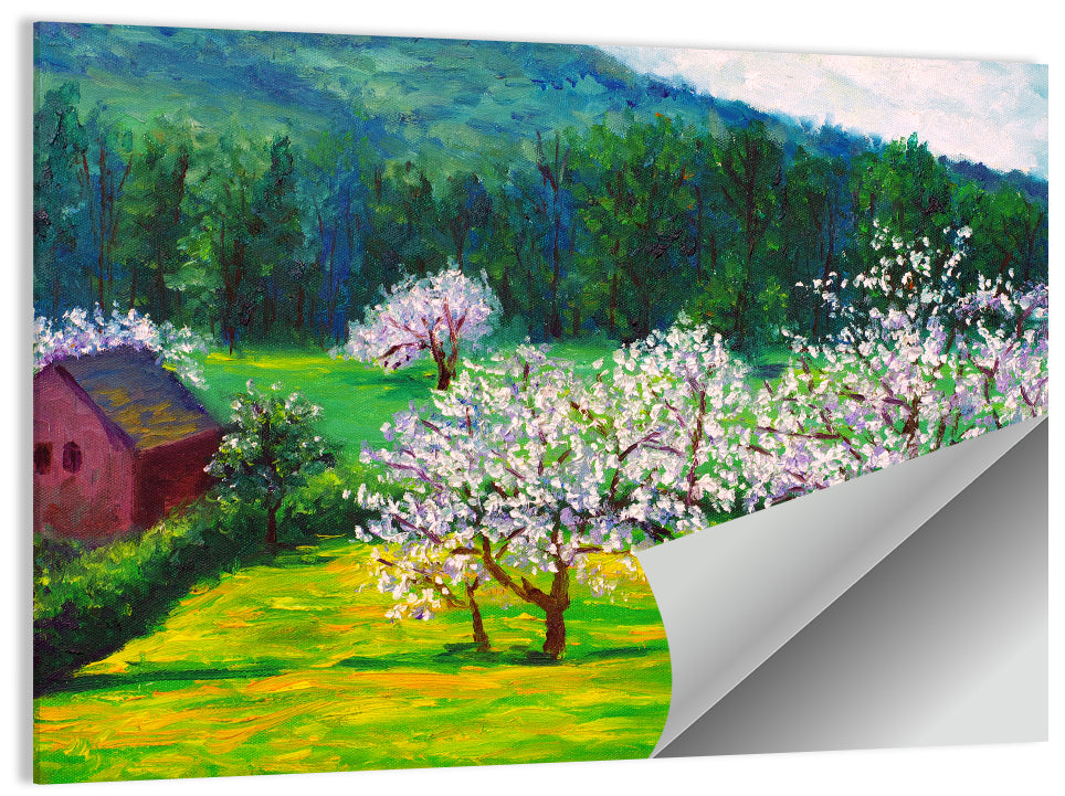 Plum Blossom Illustration Wall Art