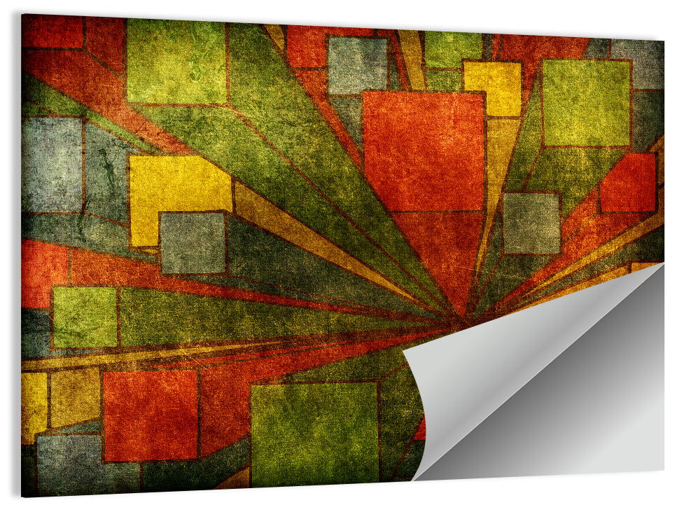 City Abstract From Top Wall Art