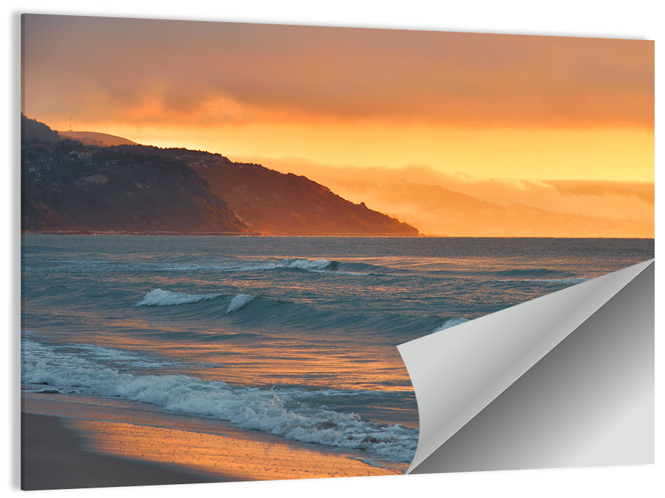 Sea Beach Sunset Wall Art