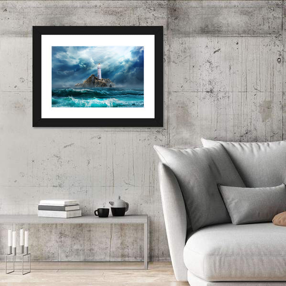 Island Lighthouse Wall Art