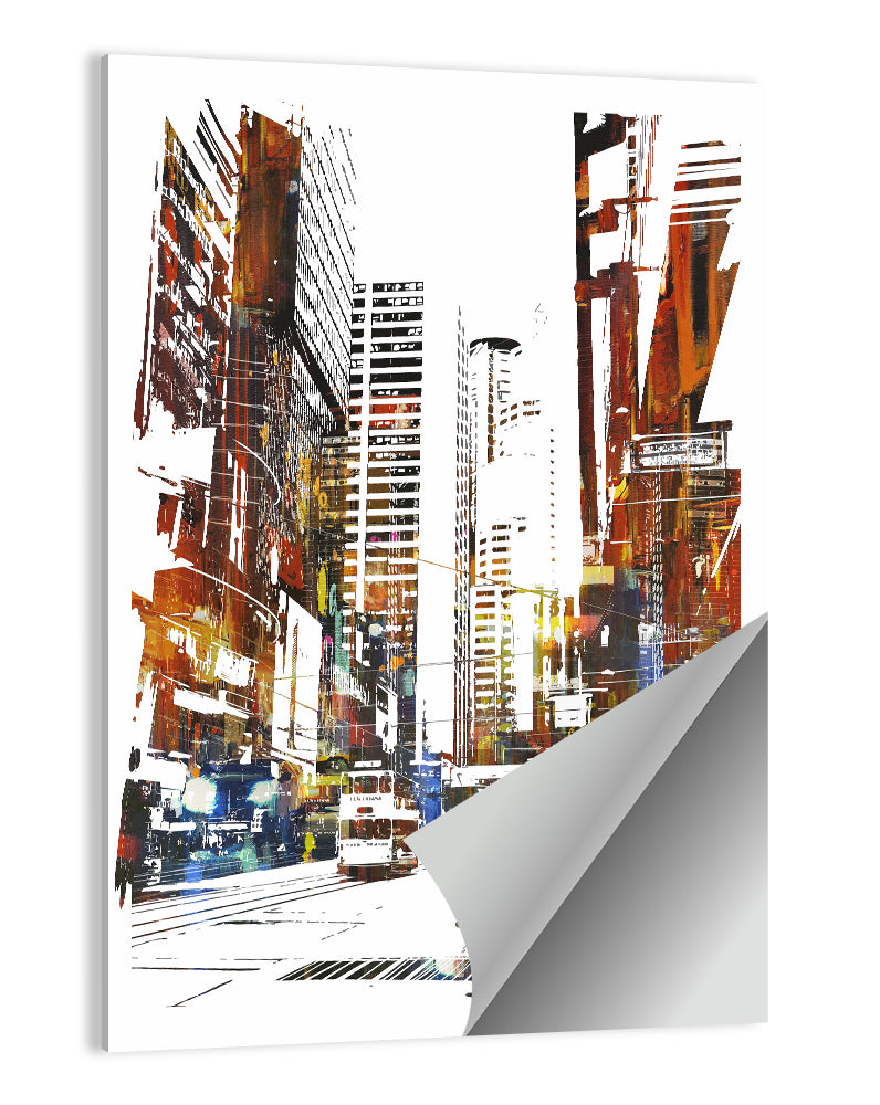 Cityscape Abstract III Wall Art