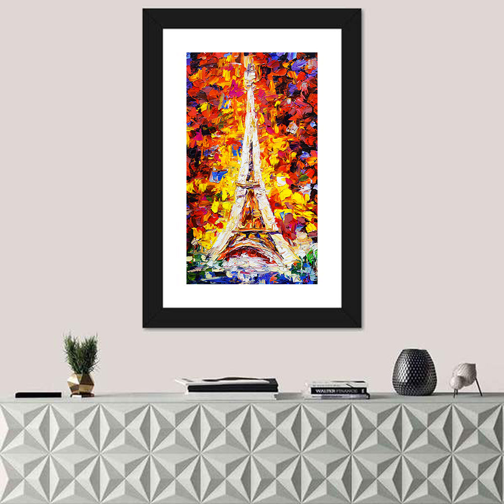 Eiffel Tower Oil Painting Wall Art
