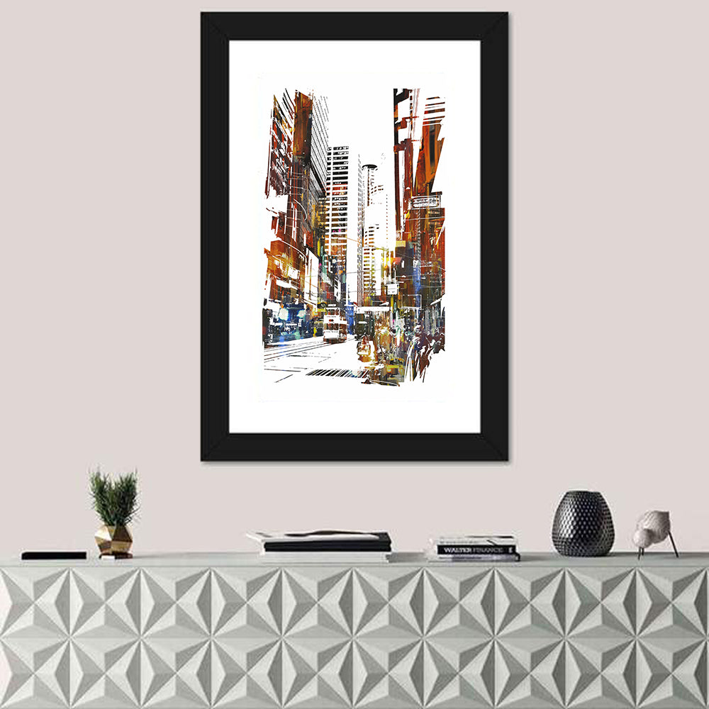Cityscape Abstract III Wall Art