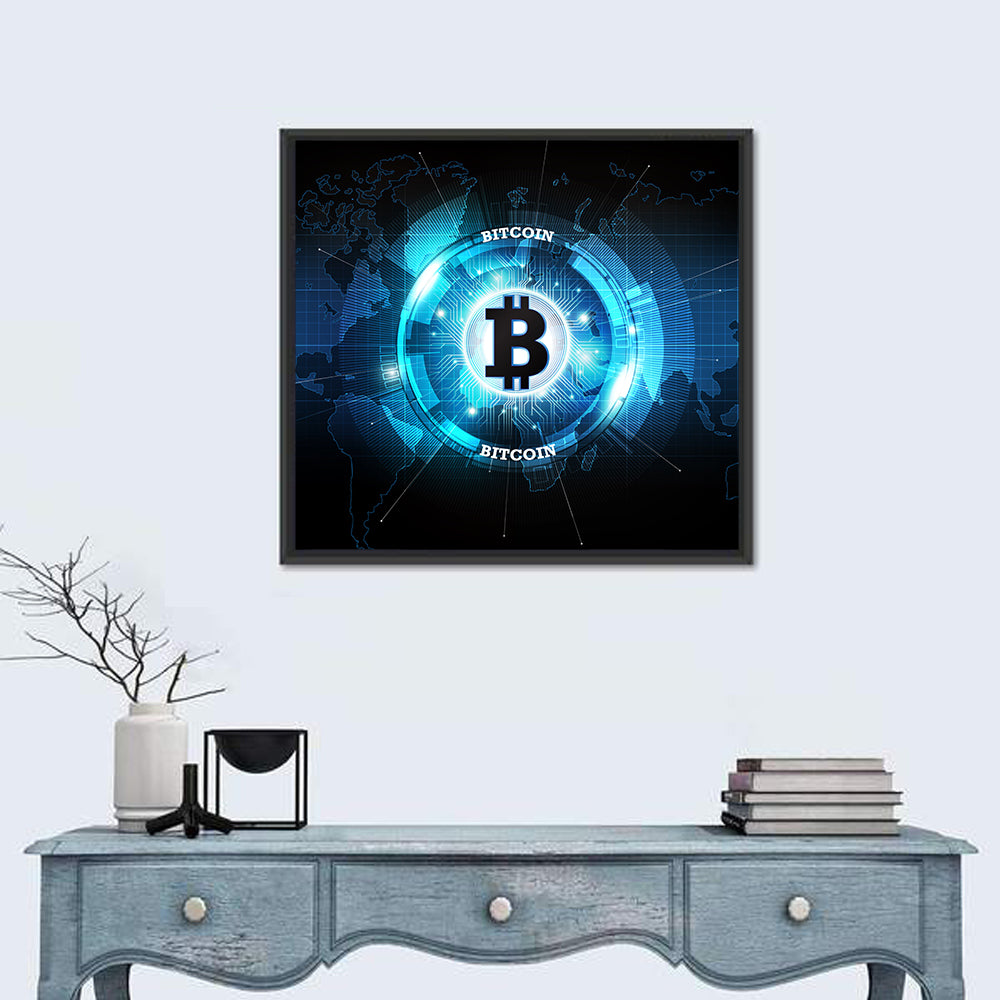 Futuristic Digital Money Wall Art