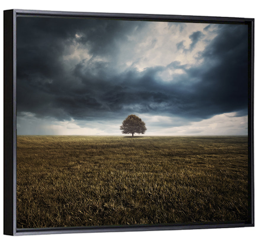 Storm Clouds Above Tree Wall Art