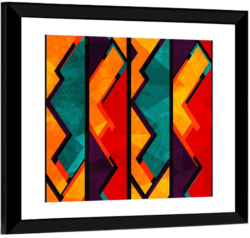 African Geometric Pattern Wall Art