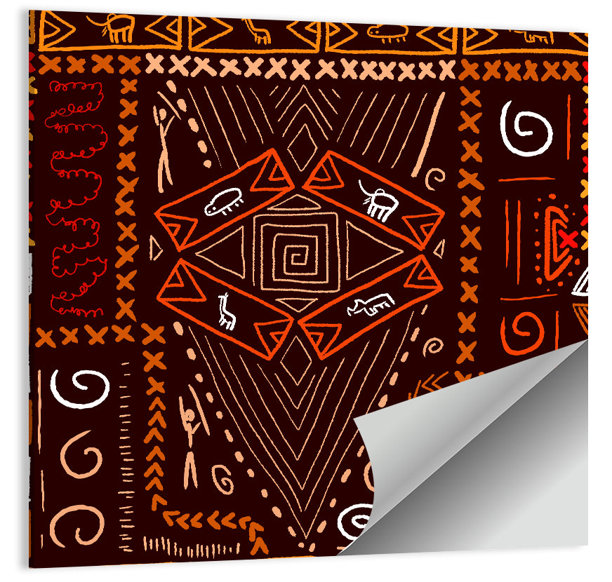 African Art Pattern Wall Art