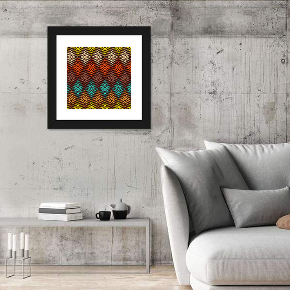 Dot Geometric Pattern Wall Art