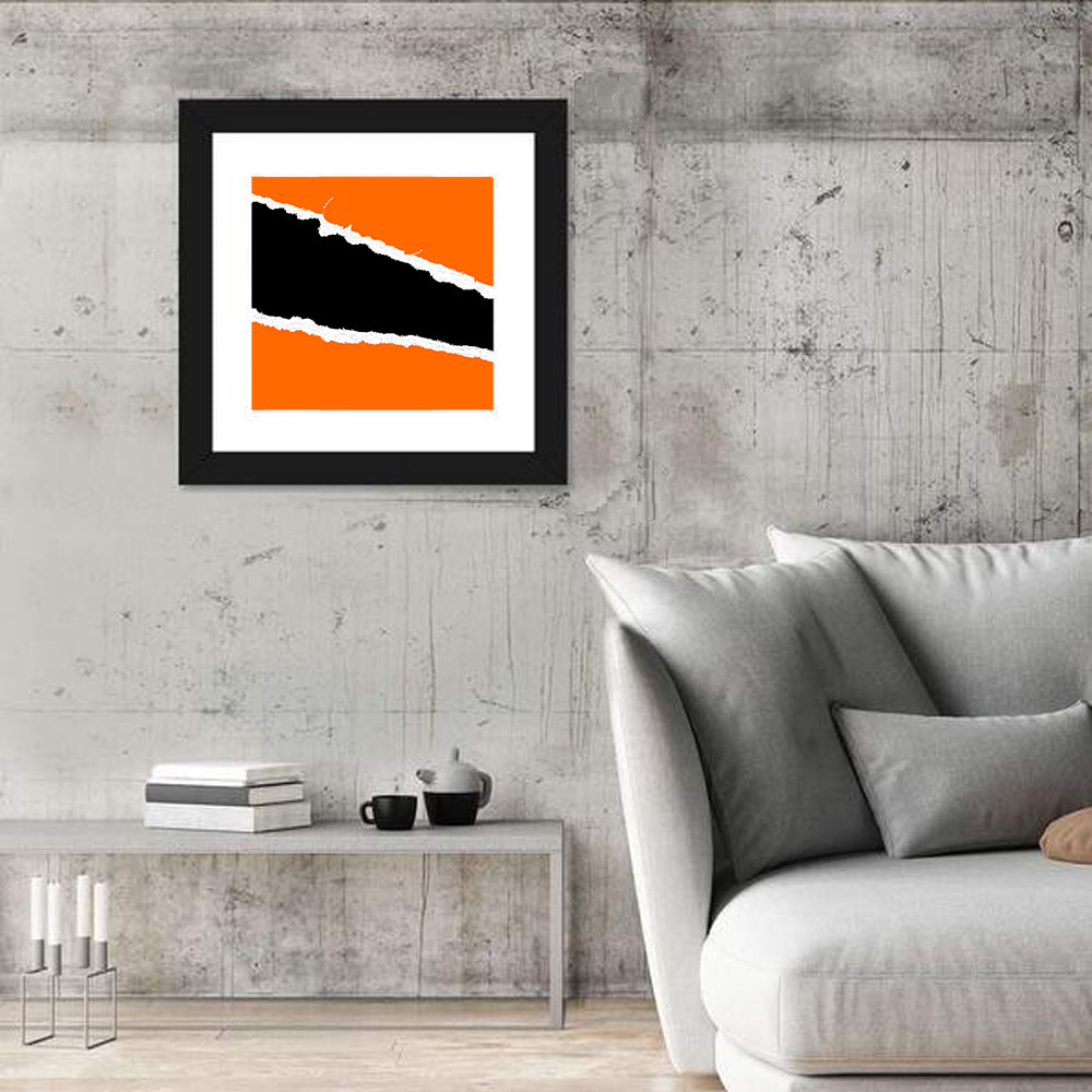 Torn Paper Illustration Wall Art