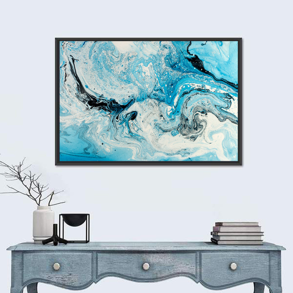 Marbled Ocean Swirl Wall Art