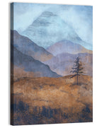 Textured Mountain Landscape Wall Art