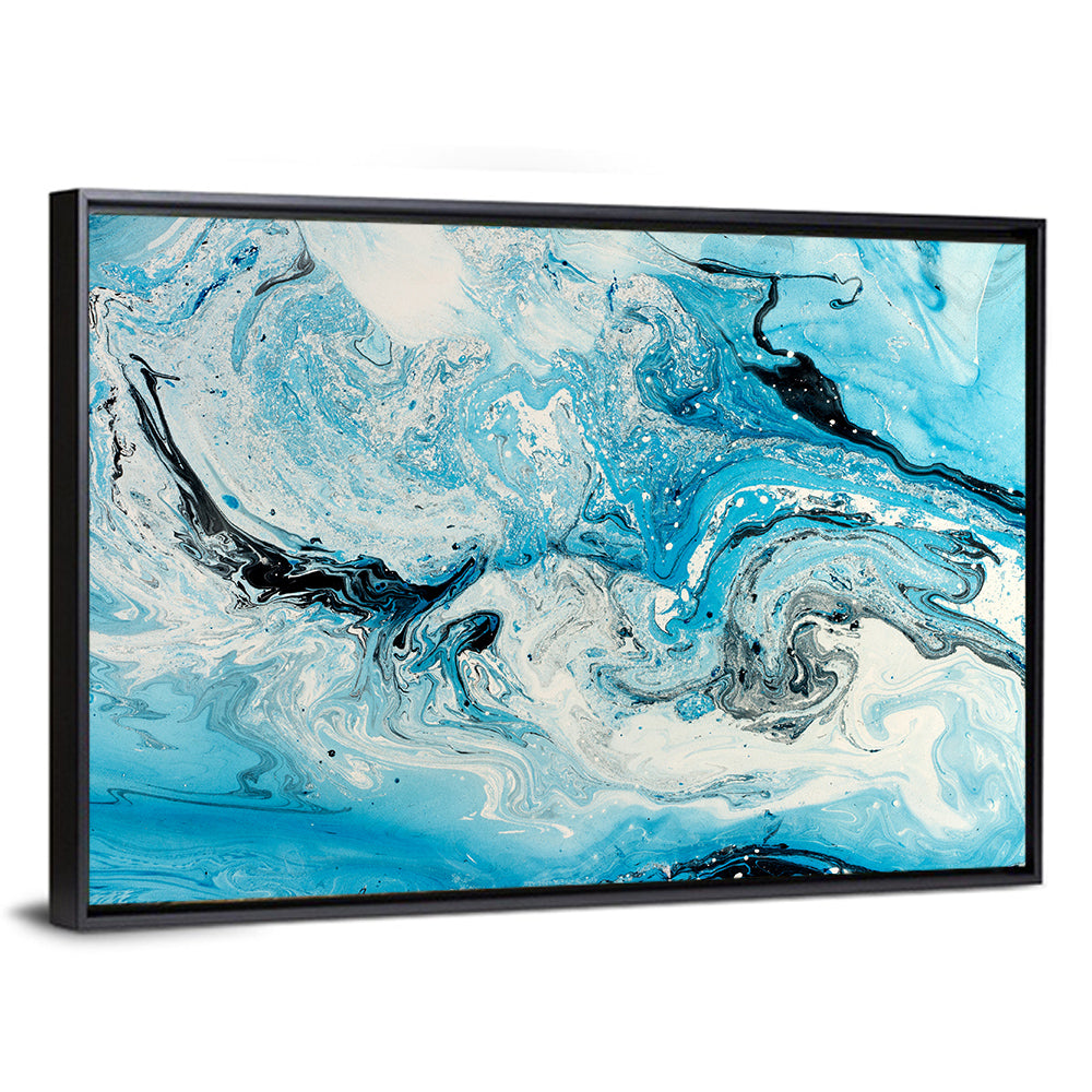 Abstract Water Waves Wall Art