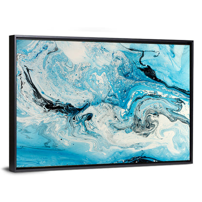 Abstract Water Waves Wall Art