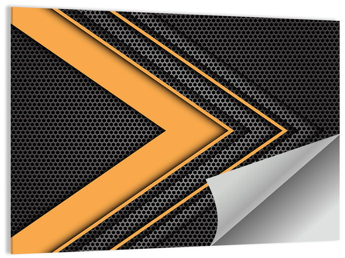 Layered Chevron Arrow Abstract Wall Art as a poster print