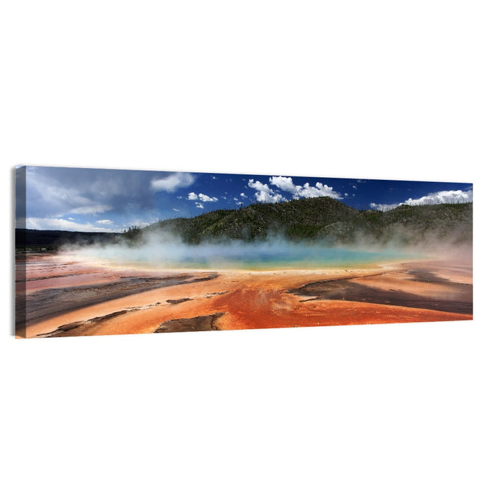 Grand Prismatic Spring, Yellowstone Wall Art as a canvas print