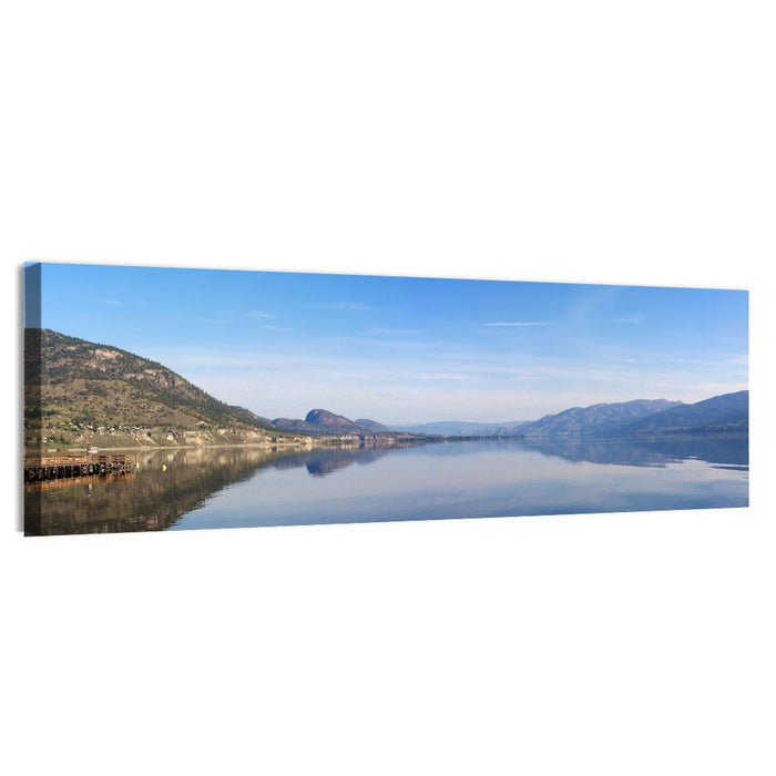 Lake Okanagan Reflection Wall Art as a canvas print