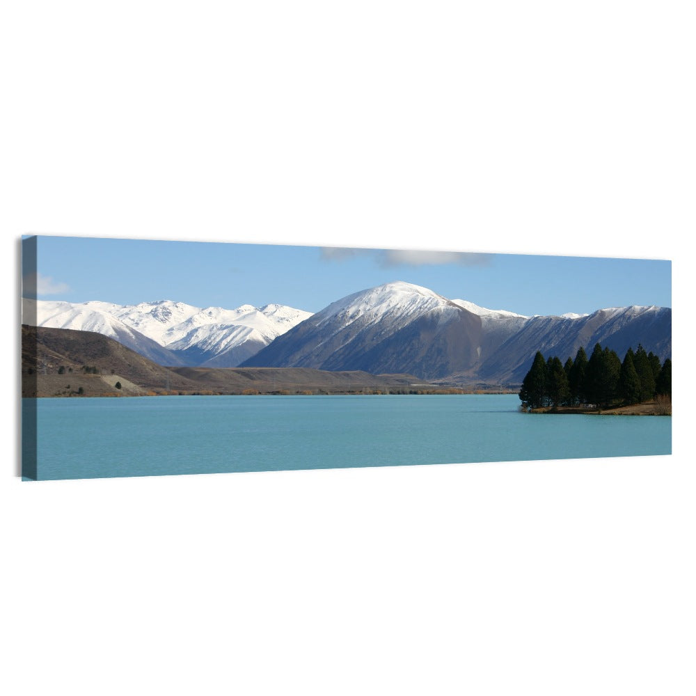 Turquoise Lake Pukaki Wall Art, canvas print, panoramic