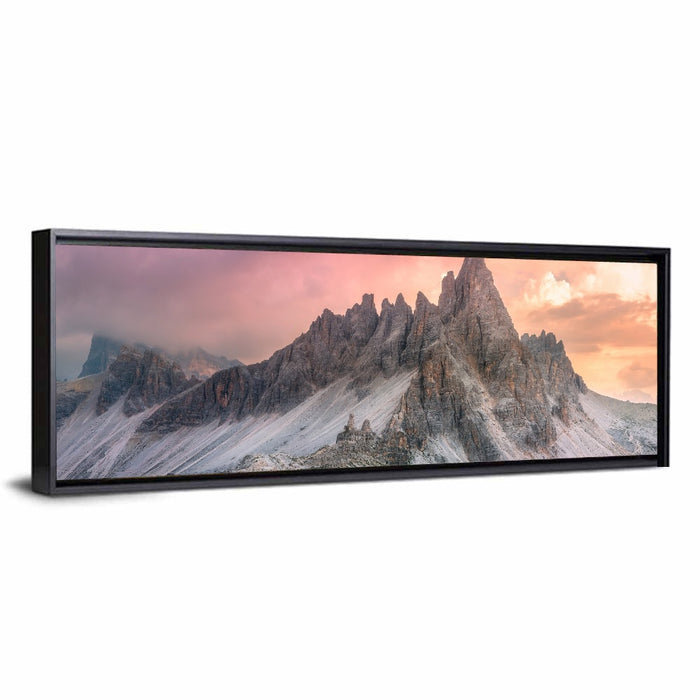 Dolomites Sunset, South Tirol Wall Art as a framed canvas