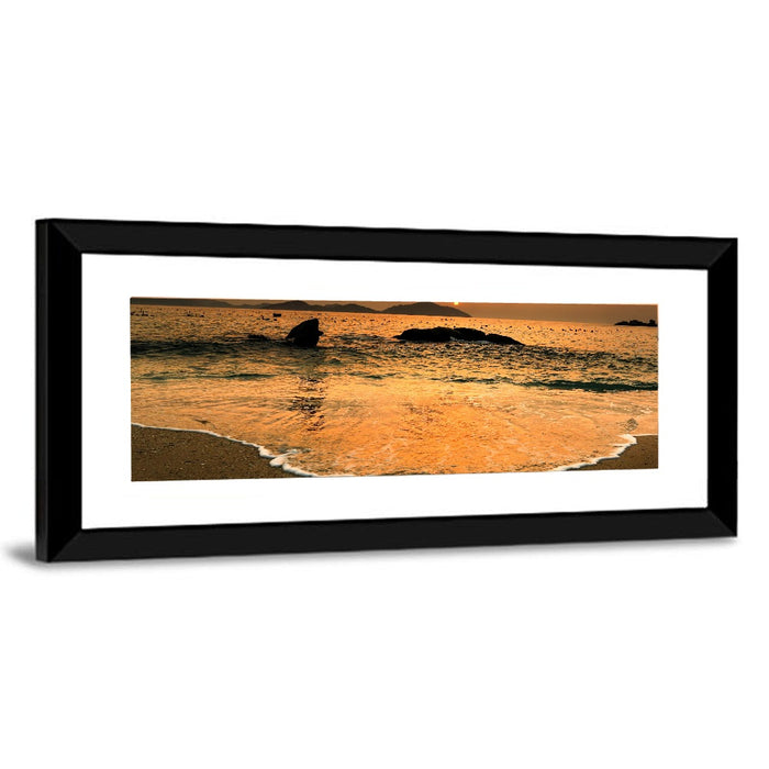 Khanh Hoa Beach Sunset Wall Art as a framed print