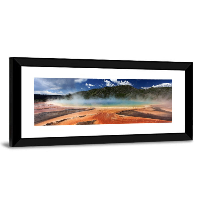 Grand Prismatic Spring, Yellowstone Wall Art as a framed print