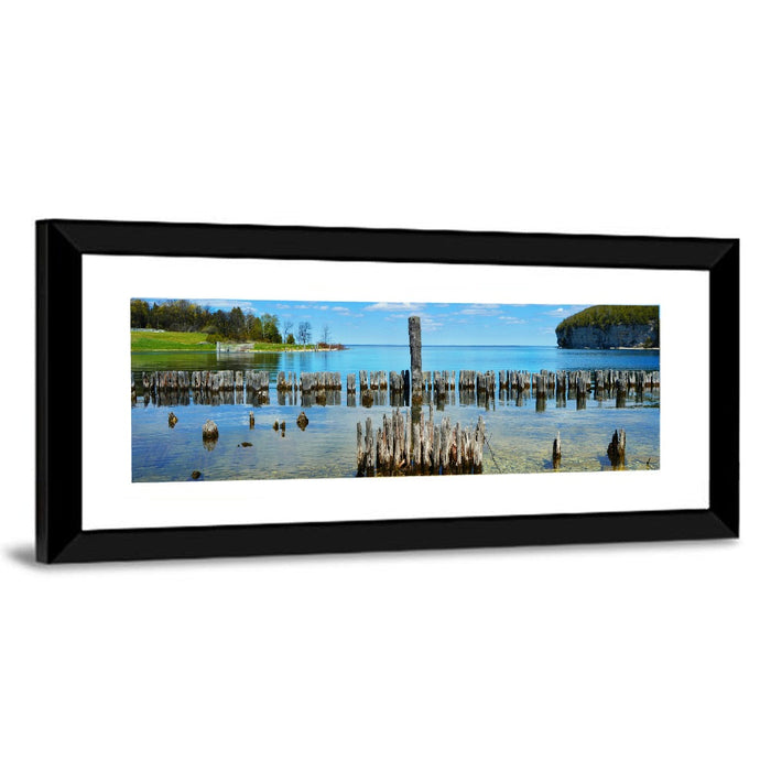 Big Bay De Noc Garden View Wall Art as a framed print