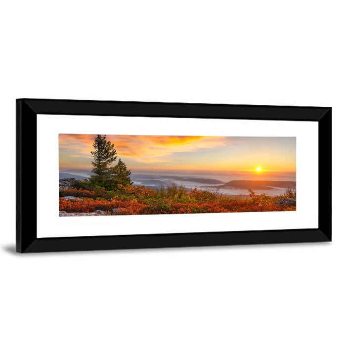 Sunrise Over Dolly Sods Wall Art as a framed print